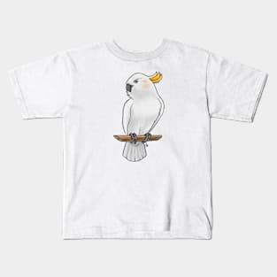 Bird - Citron Cockatoo - Crest Down Kids T-Shirt